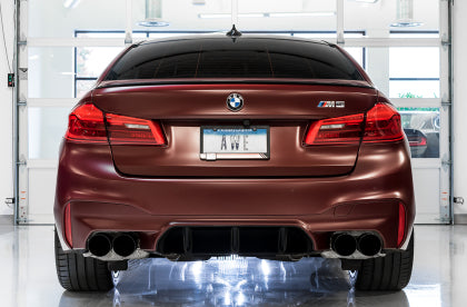 AWE Track Edition Catback Exhaust for BMW F90 M5 - Diamond Black Tips
