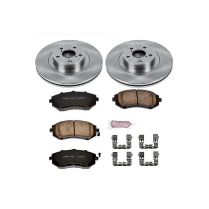 OE Stock Replacement Low-Dust Ceramic Brake Pad and Rotor Kit
