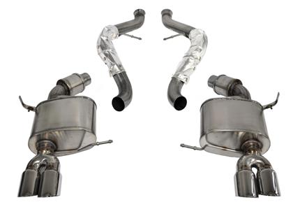 Corsa 2008-2012 BMW M3 Convertible E93 Polished Sport Cat-Back Exhaust
