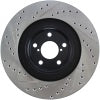 StopTech Sport Drilled/Slotted Brake Rotor; Front Left
