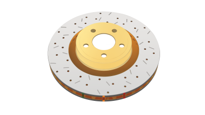 Front 4000 Series XS Gold Brake Rotor