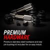 PowerStop - Z23 Daily Driver Carbon-Fiber Ceramic Brake Pads with Hardware Kit