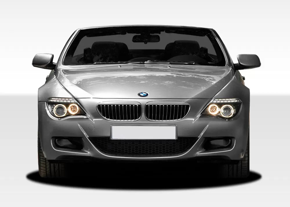 Duraflex M6 Look Front Bumper Cover Compatible With 2004-2010 BMW 6 Series - 1 Piece x Front Fender Liners