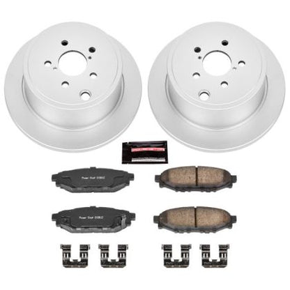 Genuine Geomet Coated Rotor and Low-Dust Ceramic Brake Pad Kit