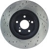 StopTech Sport Drilled/Slotted Brake Rotor; Front Left
