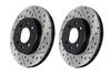 StopTech Sport Drilled/Slotted Brake Rotor; Front Left