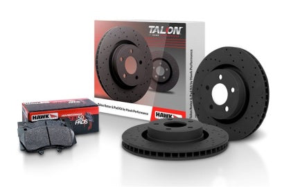 Talon Cross-Drilled and Slotted and HPS 5.0 Brake Pad Kit