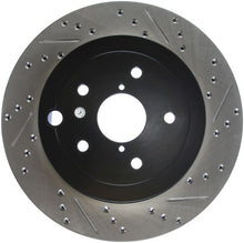StopTech Sport Drilled/Slotted Brake Rotor; Rear Left