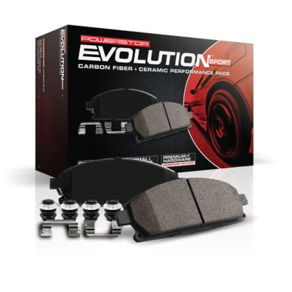 PowerStop - Z23 Daily Driver Carbon-Fiber Ceramic Brake Pads with Hardware Kit