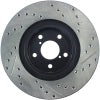 StopTech Sport Drilled/Slotted Brake Rotor; Front Right