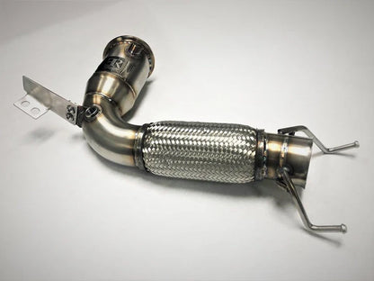 Mikey's X2 M35i Evolution Racewerks 200 CEL Catted Downpipe + BMS Billet Intake for BMW M2 M35i
