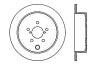StopTech Sport Drilled/Slotted Brake Rotor; Rear Left