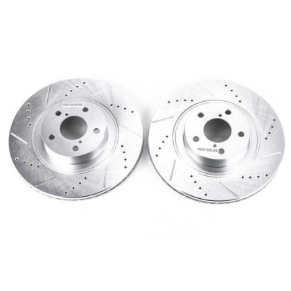 PowerStop Evolution Performance Drilled, Slotted & Plated Brake Rotor Pair