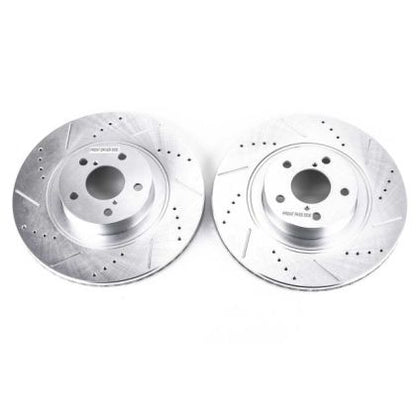 PowerStop Evolution Performance Drilled, Slotted & Plated Brake Rotor Pair