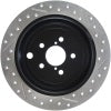 StopTech Sport Drilled/Slotted Brake Rotor; Rear Right