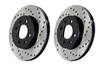 StopTech Sport Cross Drilled Brake Rotor; Front Right