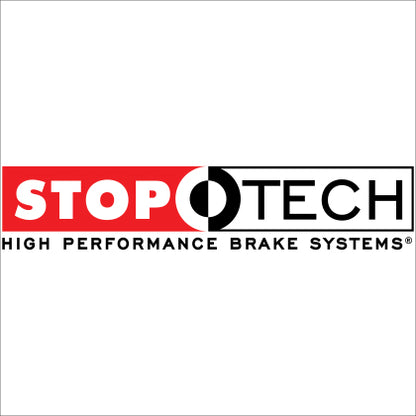 StopTech Sport Cross Drilled Brake Rotor; Front Left