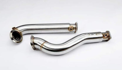 VRSF Brushed Finish Racing Downpipes XI - All Wheel Drive BMW 535i | 535xi E60 N54 2008-2010